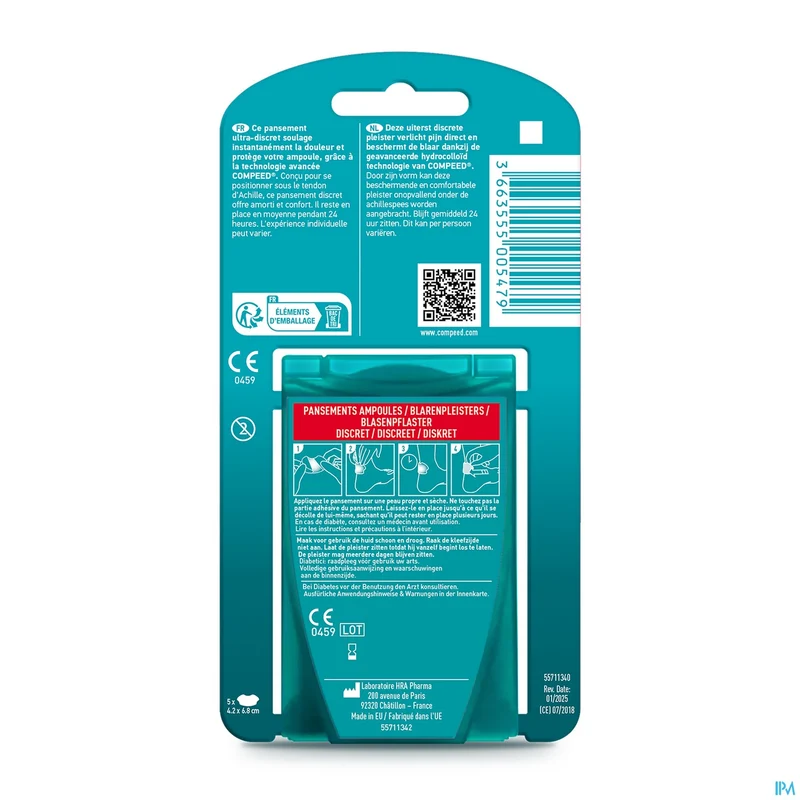 Compeed Discreet | 5 blarenpleisters | Wondzorg