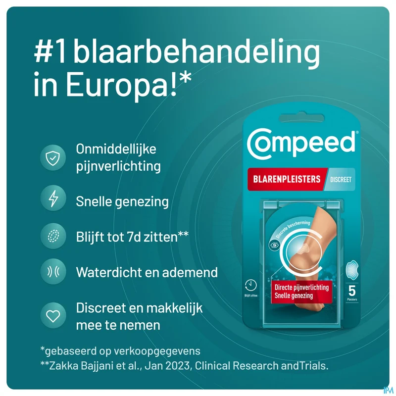 Compeed Discreet | 5 blarenpleisters | Wondzorg