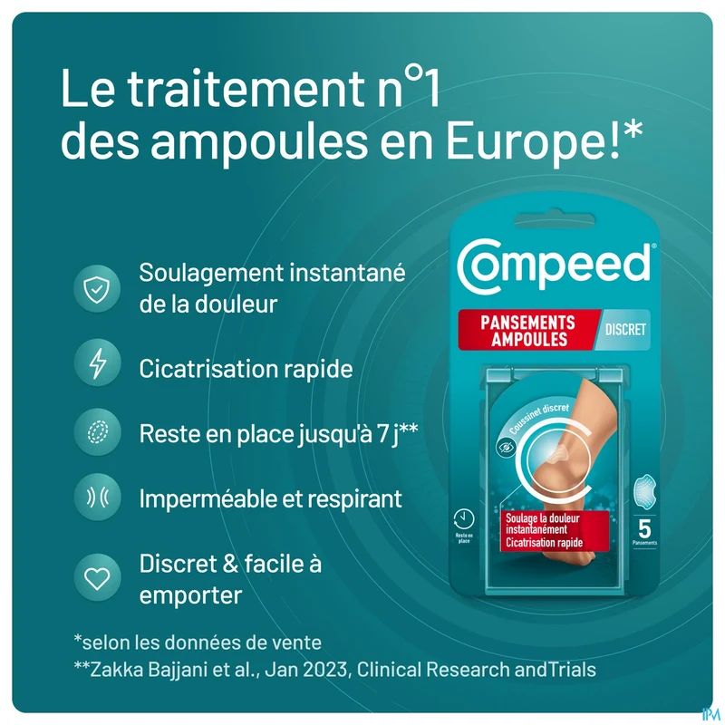 Compeed Discreet | 5 blarenpleisters | Wondzorg