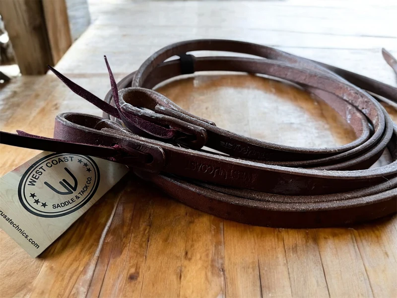 Rênes western lestées West coast tack 3/8