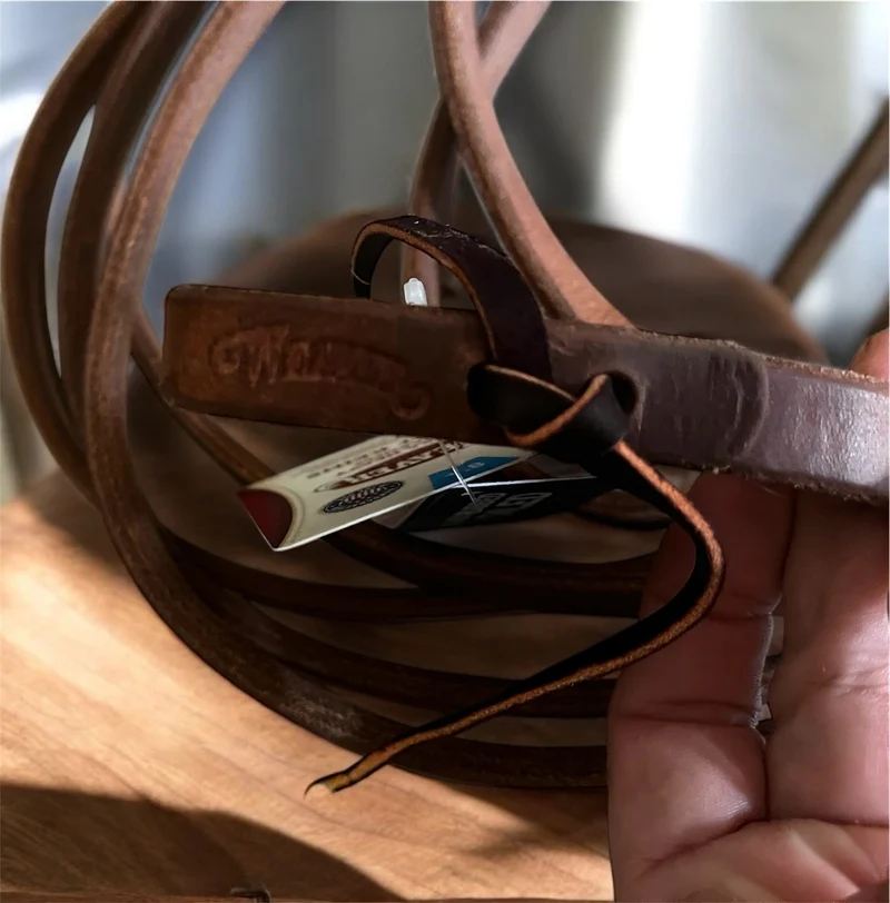 Weaver leather PROTACK® - RÊNES OUVERTES HUILÉES 5/8x 8