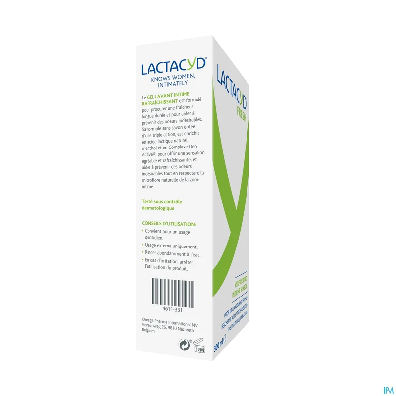 Lactacyd Fresh Verfrissende Intieme Wasgel Dagelijks gebruik 300 ml