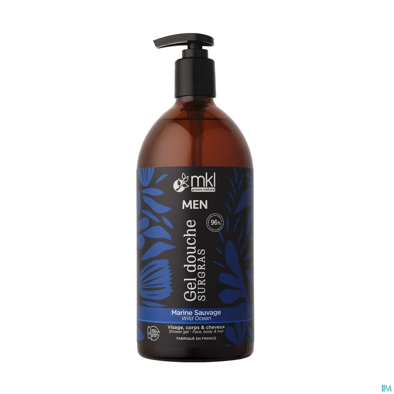 MKL Douchegel Man Wild Marine | 1L Pompfles | Huidverzorging