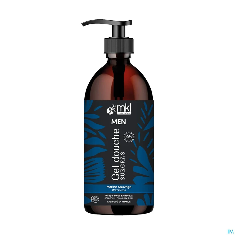 MKL Douchegel Man Wild Marine | 1L Pompfles | Huidverzorging
