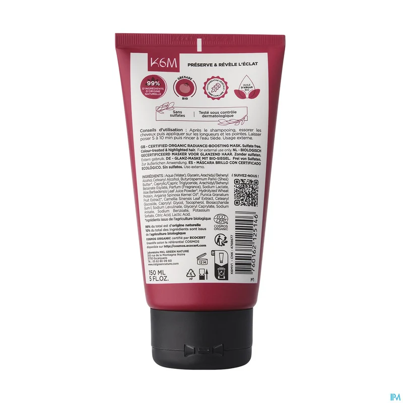 MKL Masker Glanzend Haar Bio | 150ml tube | Haarverzorging