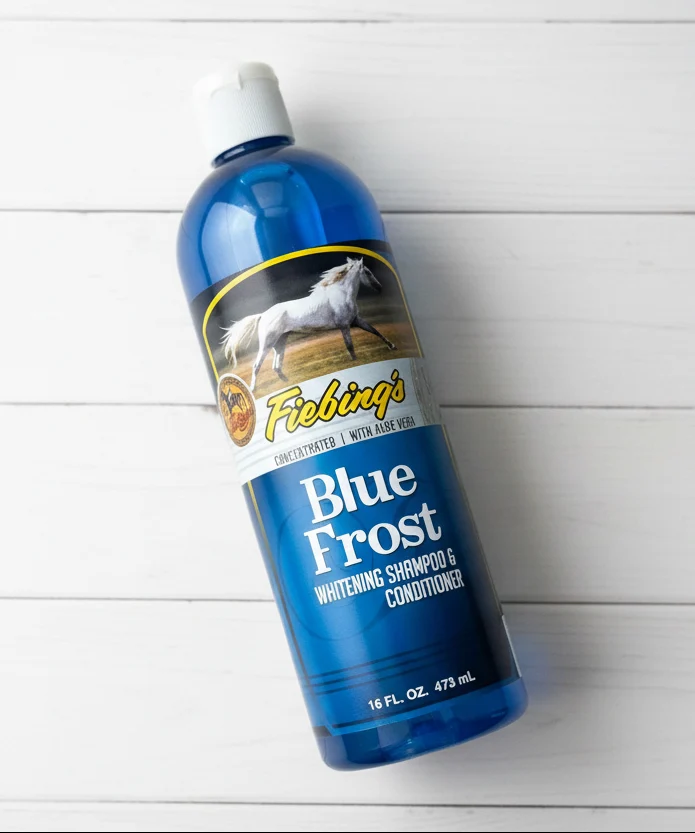 Shampooing 2-en-1 Blue Frost Fiebing's – Shampooing et démêlant pour cheval