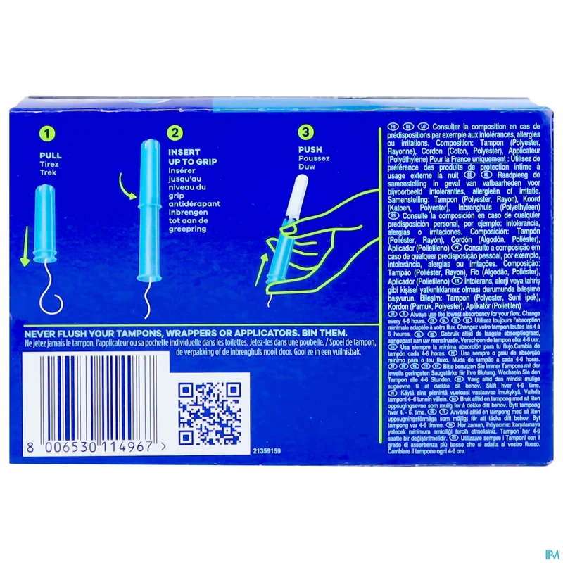 Tampax Compak Super | 26 tampons | Menstruatie