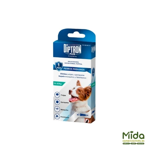 DIPTRON Plus Pipetas Antiparasitarias Para Perros