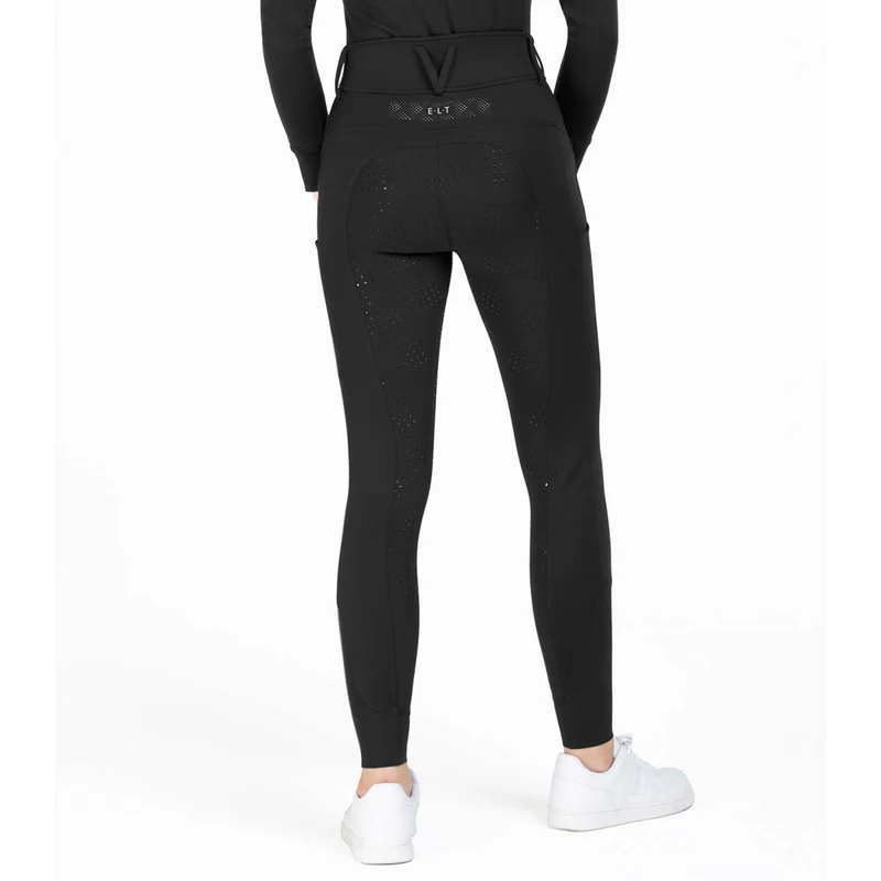ELT Pantalon d'Équitation Reflective Full Grip Noir