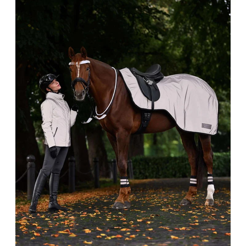 ELT Pantalon d'Équitation Reflective Full Grip Asphalte