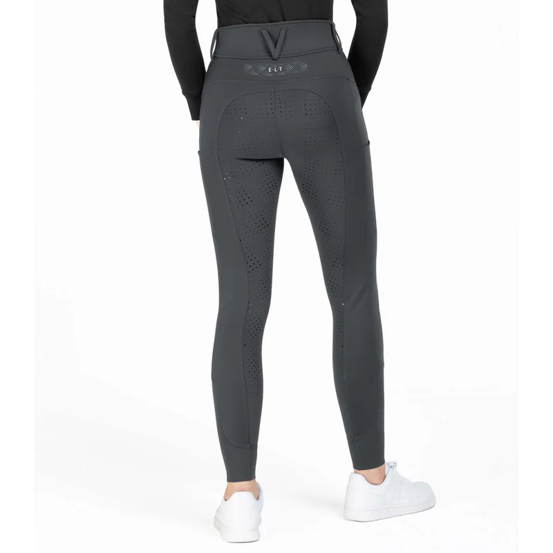 ELT Pantalon d'Équitation Reflective Full Grip Asphalte