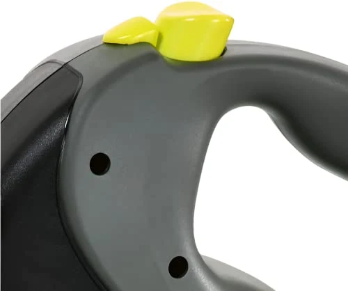 Croci Flexi New Neon Tape, Guinzaglio per cani allungabile riflettente, taglia L fino a 50 kg, lunghezza 8 Metri, Nero e giallo