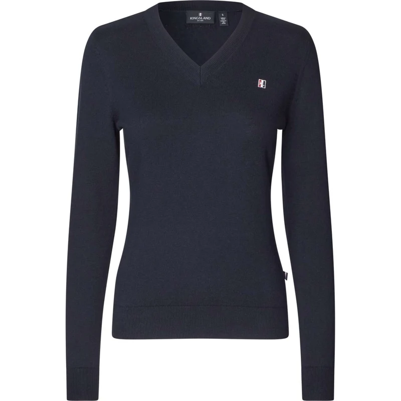 Kingsland Pullover Classic Col en V Marin