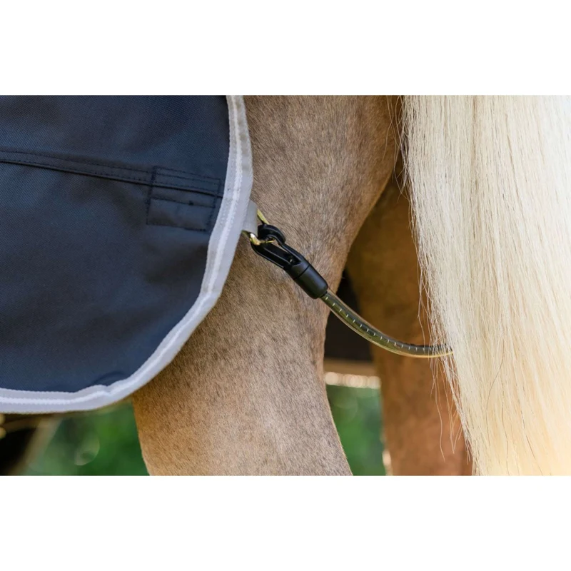 Amigo Chemise Turnout 1200D Pony 50g Noir/Gris Titane/Argent