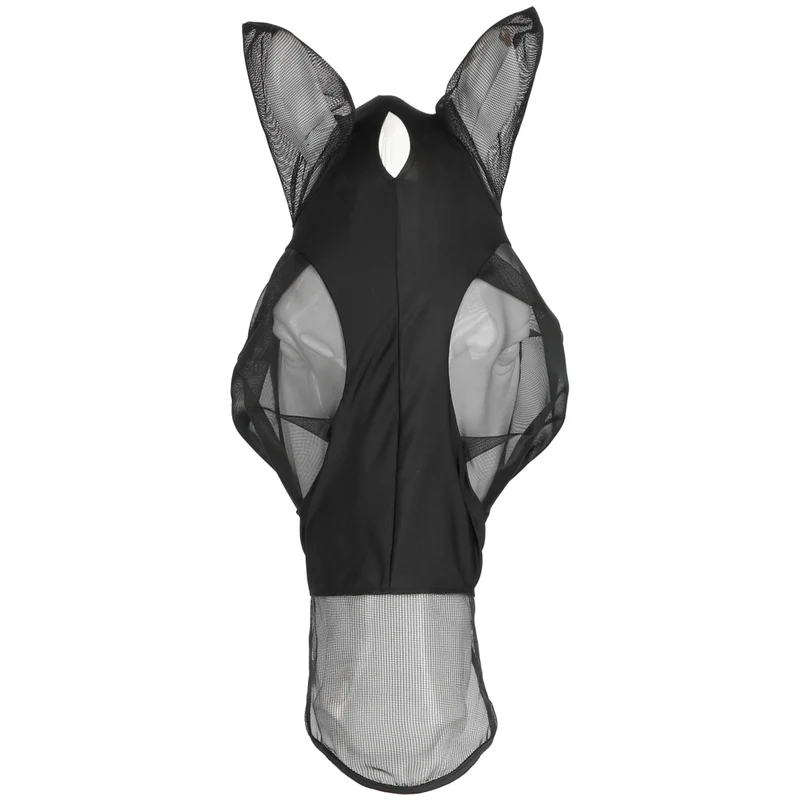EQUITHÈME Masque Anti-Mouches Hood avec Protection UV Noir