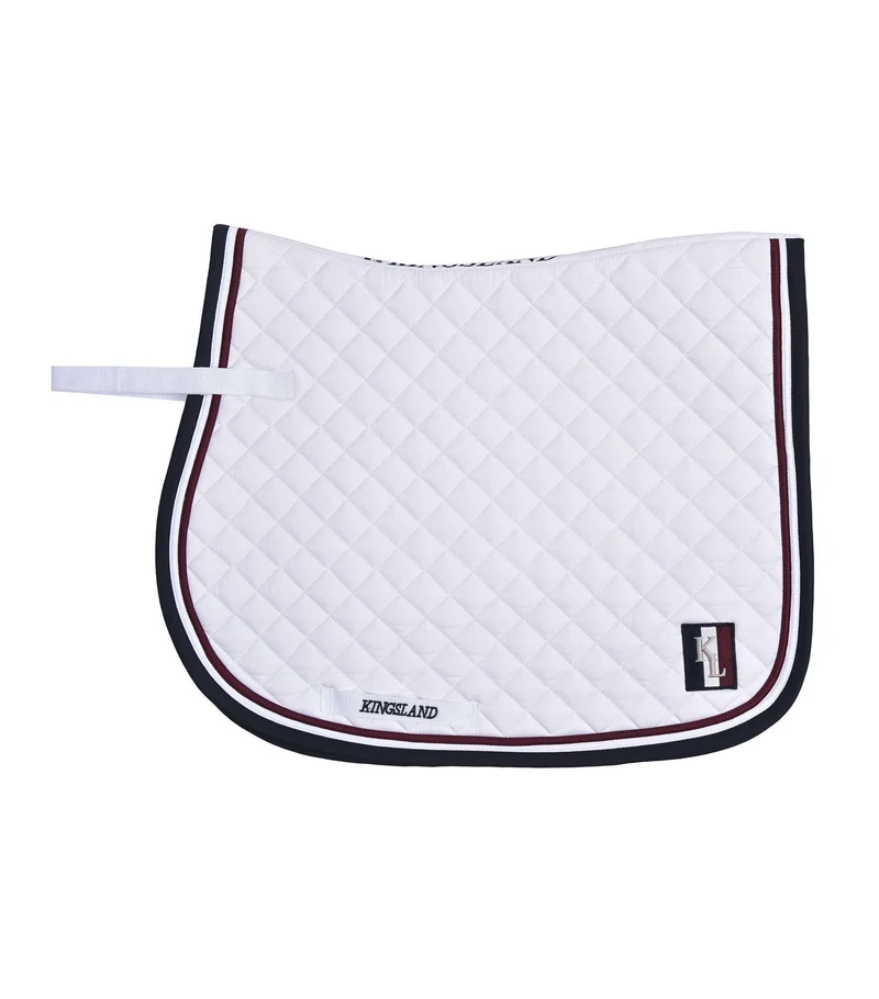Kingsland Tapis de Selle Classic de Saut Blanc
