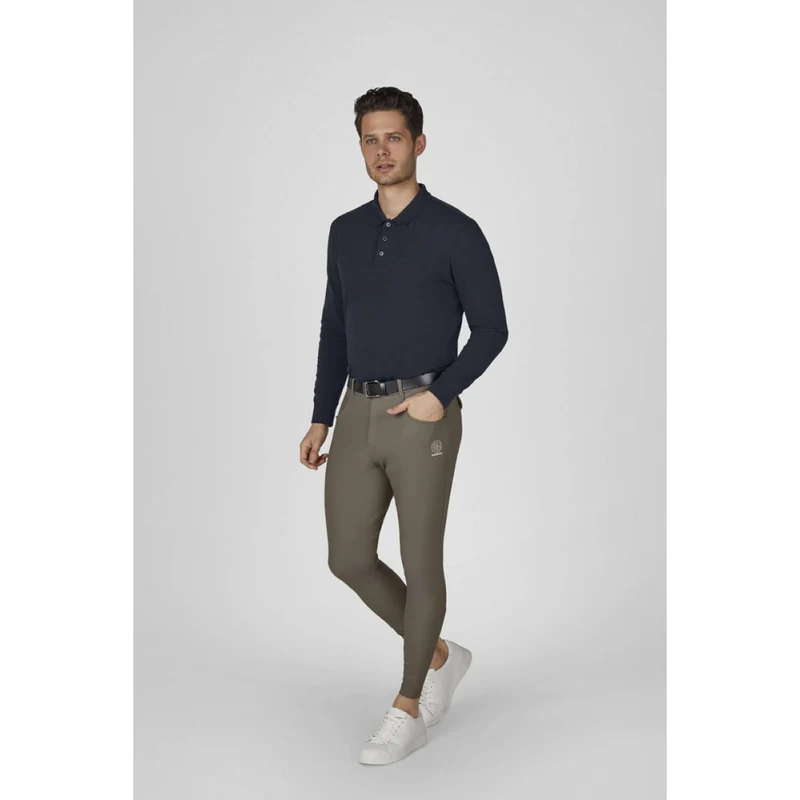 Eskadron Pantalon d'Équitation Dynamics Full Grip Hommes Powdertaupe