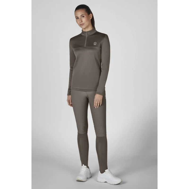 Eskadron Shirt Dynamics Half-Zip Powdertaupe