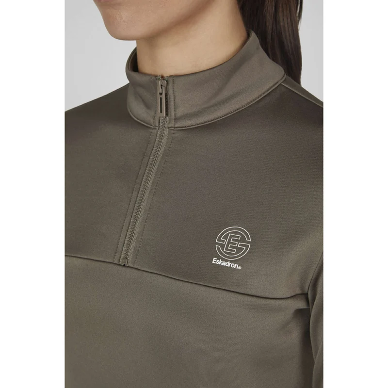Eskadron Shirt Dynamics Half-Zip Powdertaupe