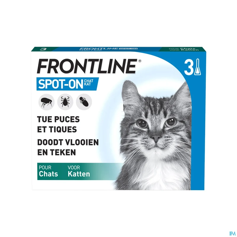 Frontline Spot On Kat | 3x0,50ml | Anti-vlooien & teken