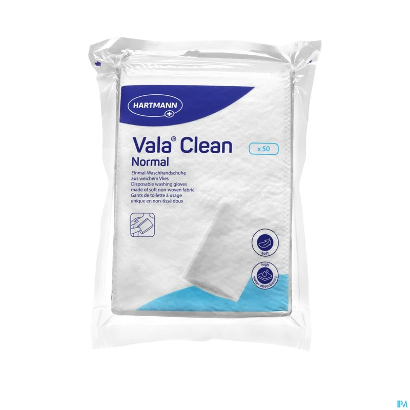 Valaclean Normal | 50 Disposable Washandjes | Hygiëne