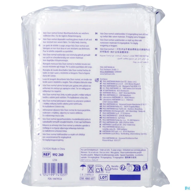 Valaclean Normal | 50 Disposable Washandjes | Hygiëne