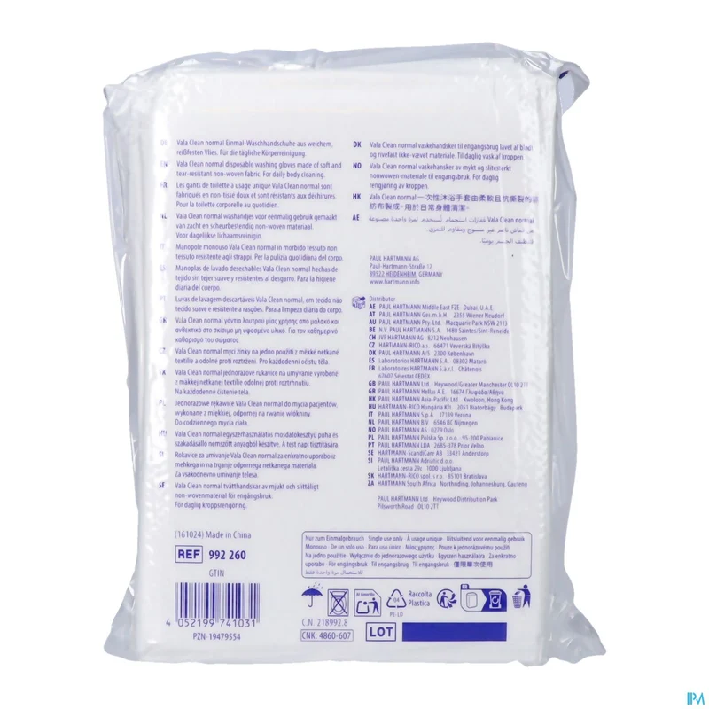 Valaclean Normal | 50 Disposable Washandjes | Hygiëne