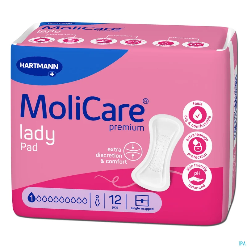 MoliCare Premium Lady Pad 1d | 12 inleggers | Incontinentie