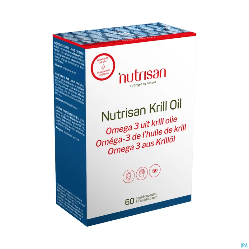 Nutrisan Krill Oil | 60 liquid capsules | Omega-3 Supplement