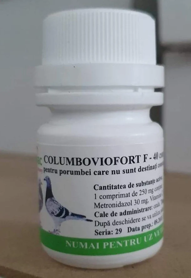 COLUMBOVIOFORT F 40 compresse - Antiparassitario , infezioni per Piccioni viaggiatori e ornamentali pollame poultry