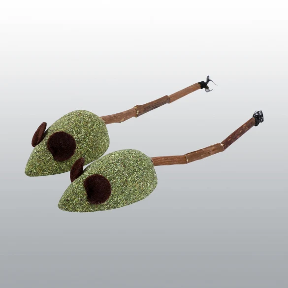 Duo de souris matatabi et herbe a chat