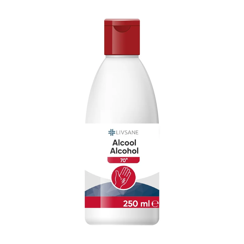 LIVSANE Alcohol 70° | 3x250ml ontsmettingsmiddel | Desinfectie