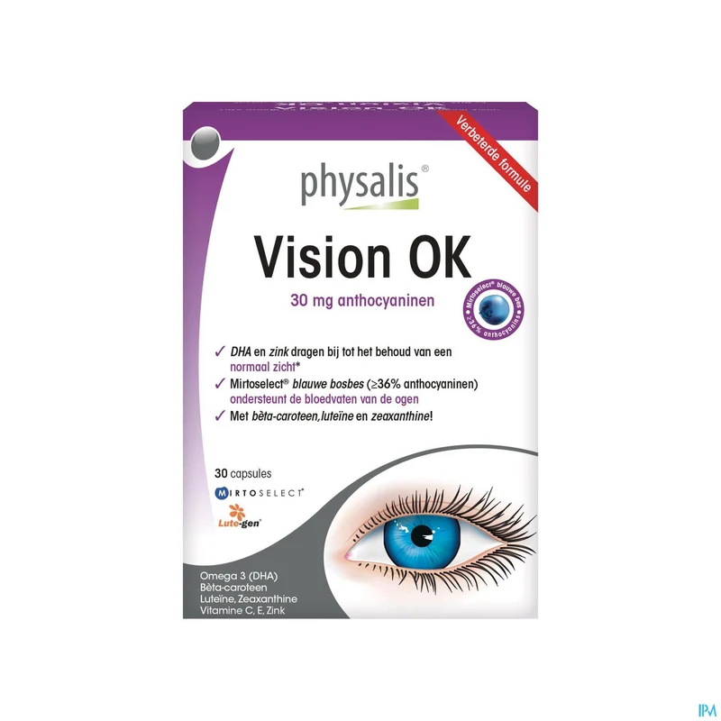 Physalis Vision Ok | 30 Capsules | Oogondersteuning