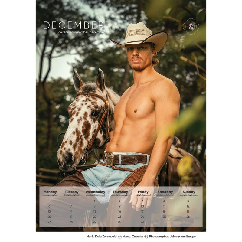 Horse and Hunk Calendrier 2027