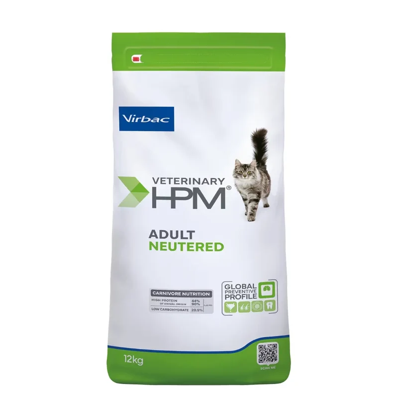Virbac Veterinary HPM Adult Neutered Chat