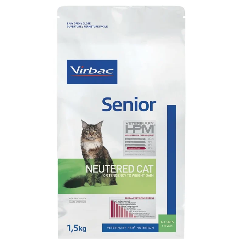 Virbac Veterinary HPM Senior Neutered Chat