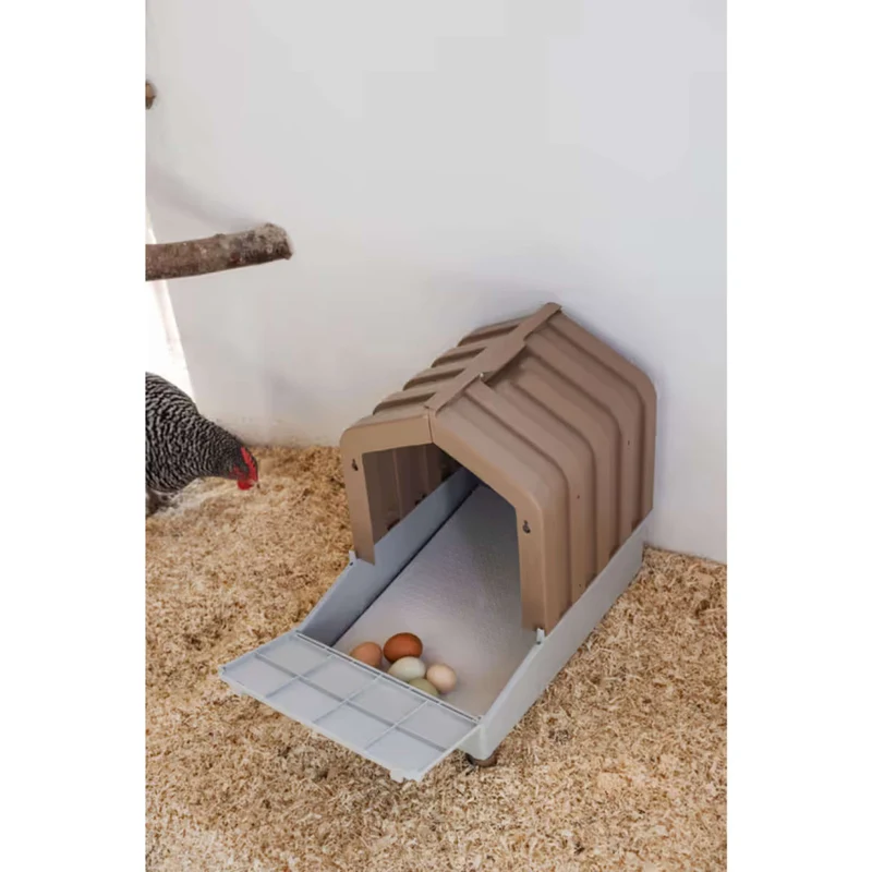 Kerbl Nid de Pose pour la Volaille avec Bac de Collecte Maaron/Gris