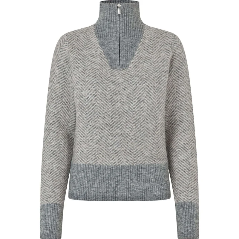 Kingsland Pull KLAudrey Femme Gris clair Mélange