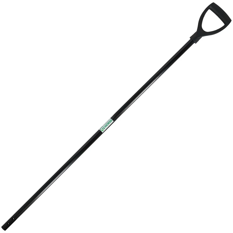 Agradi Horse Manche en métal D-Grip Noir