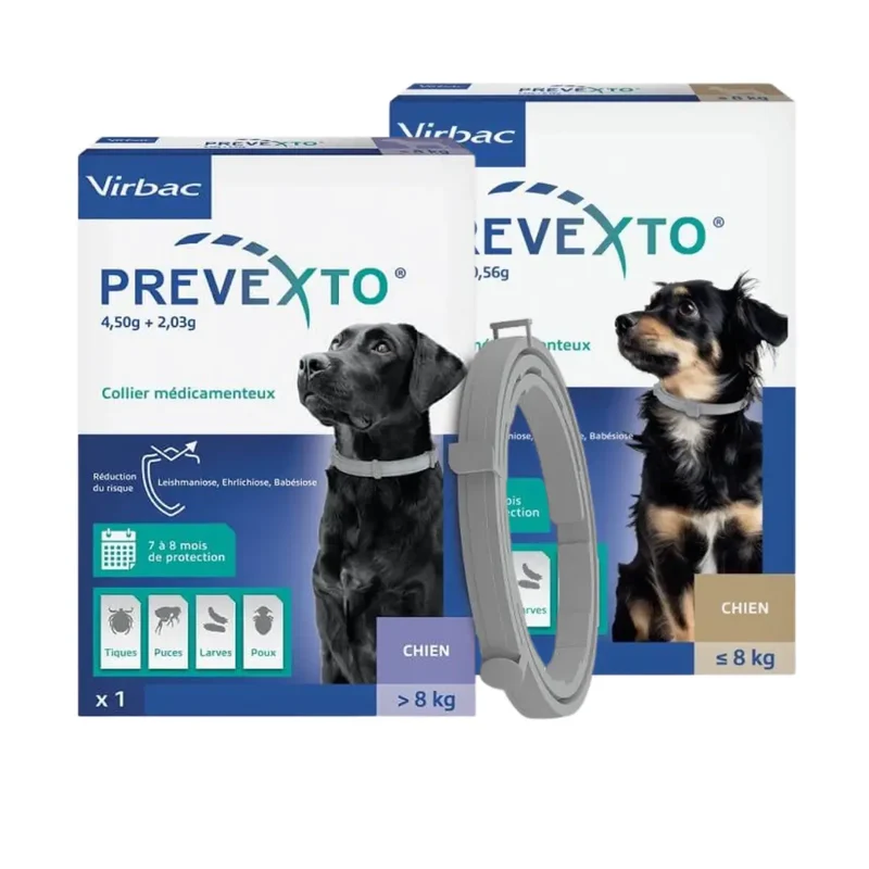 PREVEXTO Collier Antiparasitaire Chien - Virbac
