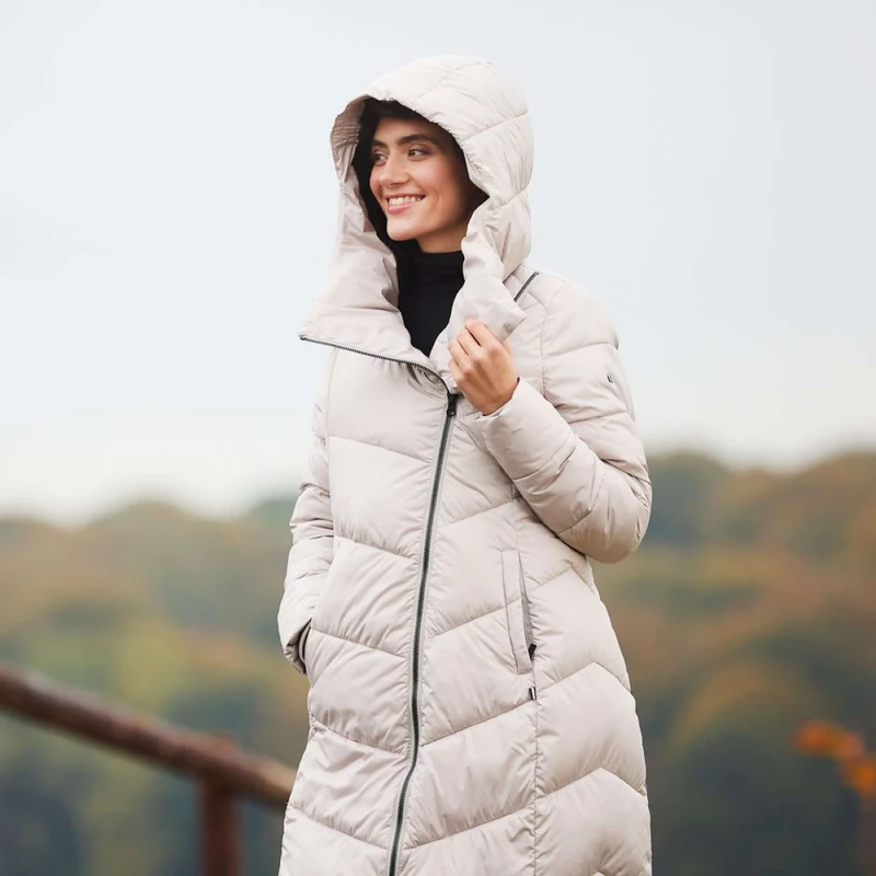 Kingsland Veste Longue KLAdelaide Femme Beige Dove