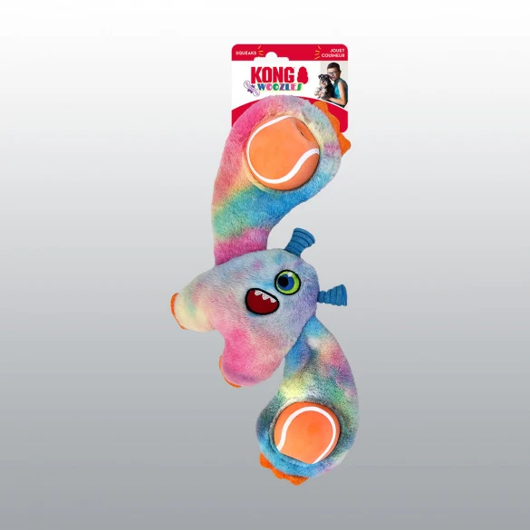 Jouet Kong Woozles monster pour chien