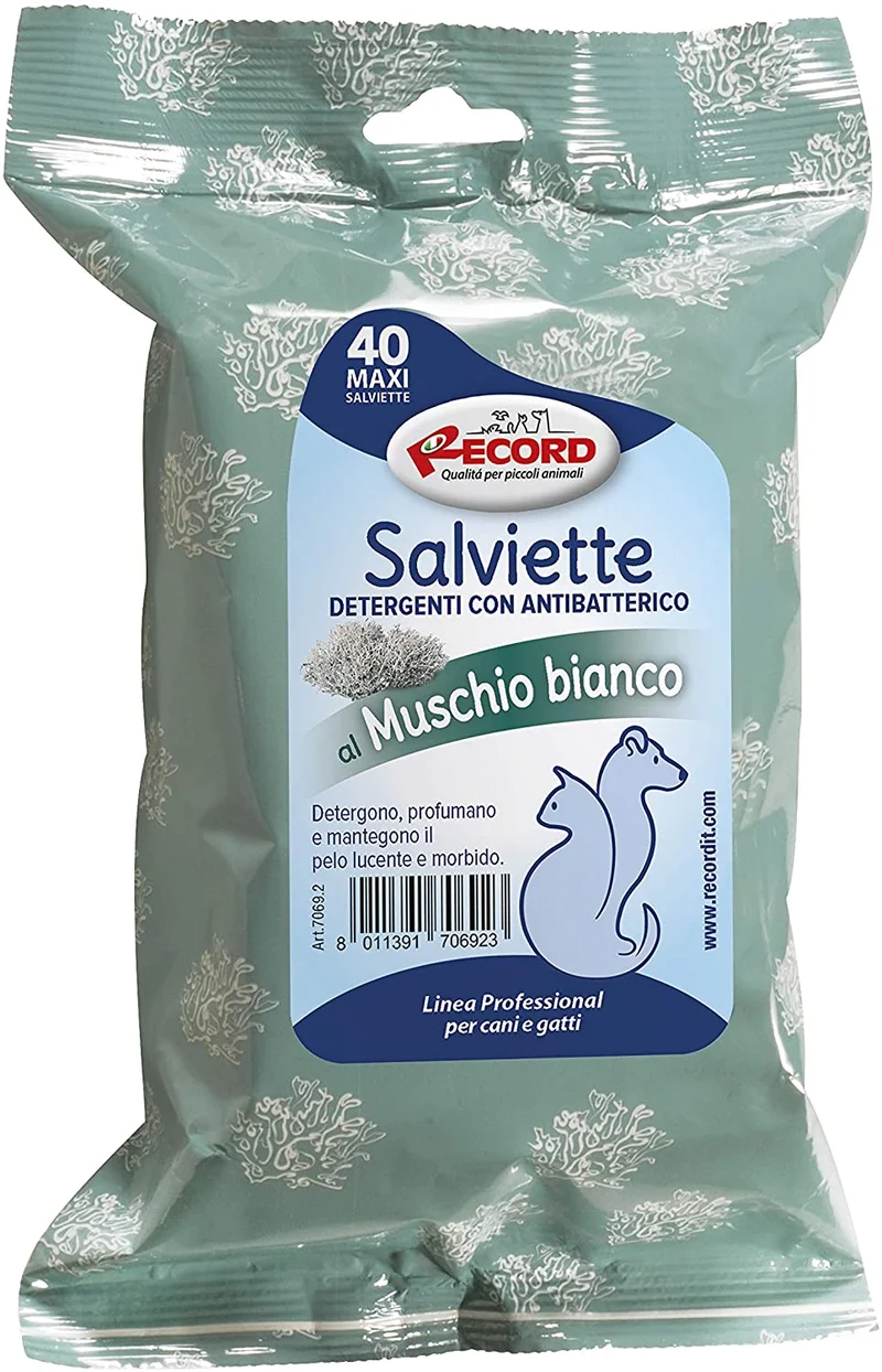 Salviette per cani 40 pezzi