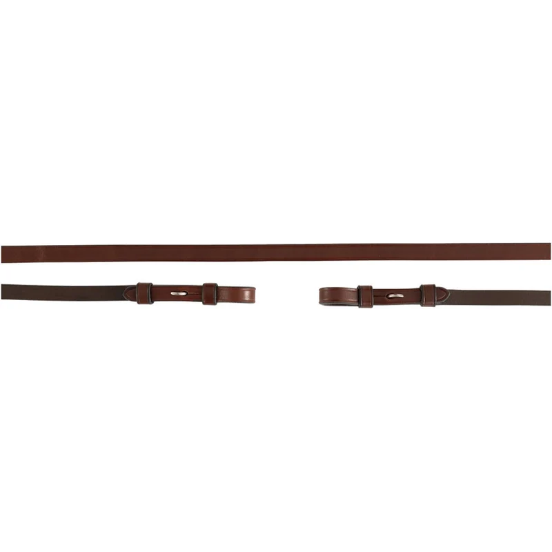 BR Rênes de Filet Cuir Fermé 13mm Blind Oak/Silver