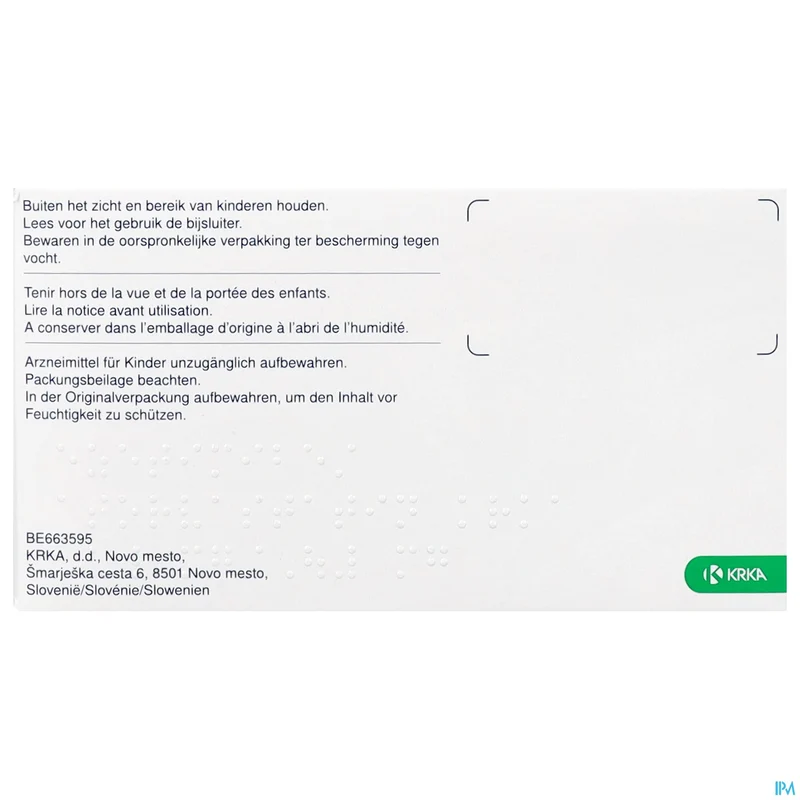 Ezetimibe/Atorvastatine Krka 10/80mg | 90 tabletten | Cholesterol
