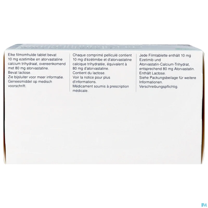 Ezetimibe/Atorvastatine Krka 10/80mg | 90 tabletten | Cholesterol