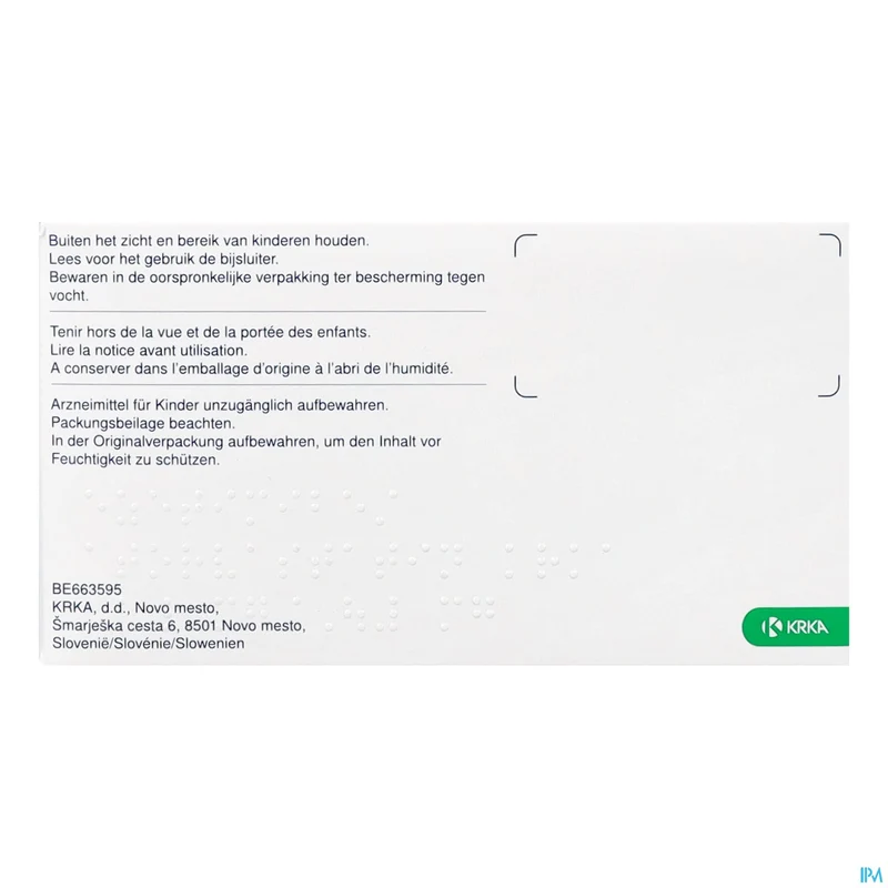 Ezetimibe/Atorvastatine Krka 10/80mg | 90 tabletten | Cholesterol