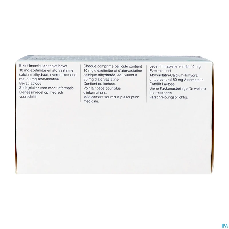 Ezetimibe/Atorvastatine Krka 10/80mg | 90 tabletten | Cholesterol