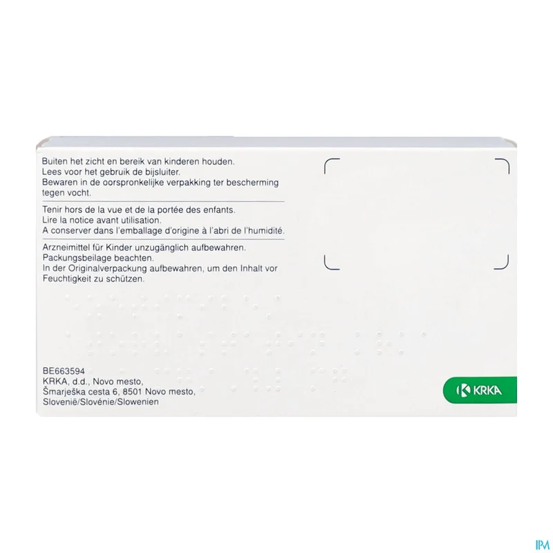 Ezetimibe/Atorvastatine Krka 10/40mg | 90 tabletten | Cholesterol