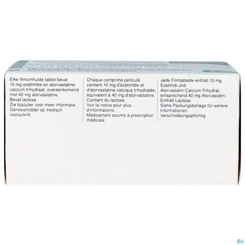 Ezetimibe/Atorvastatine Krka 10/40mg | 90 tabletten | Cholesterol